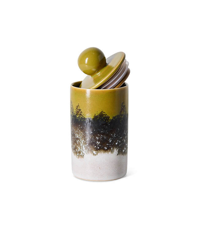 HKLIVING Voorraadpot 70s ceramics: medium storage jar, truffle
