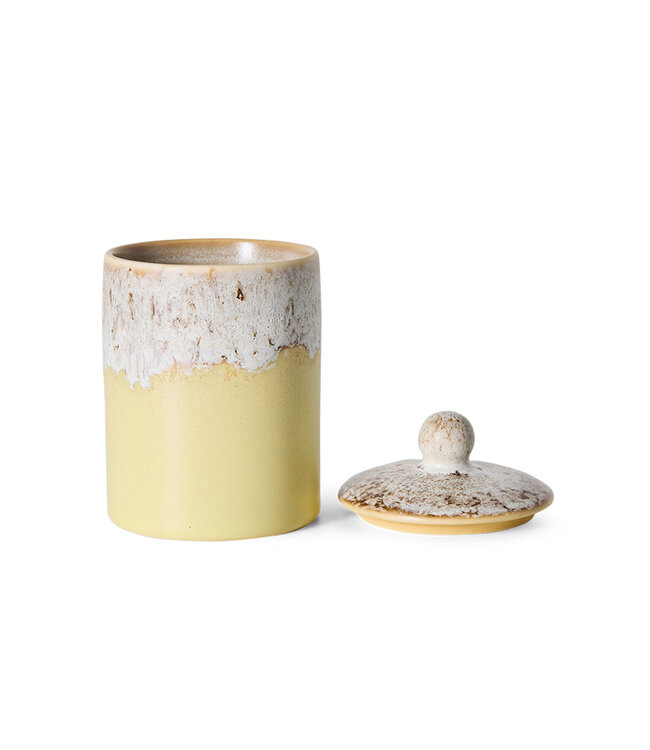 HKLIVING Voorraadpot 70s ceramics: jar, custard