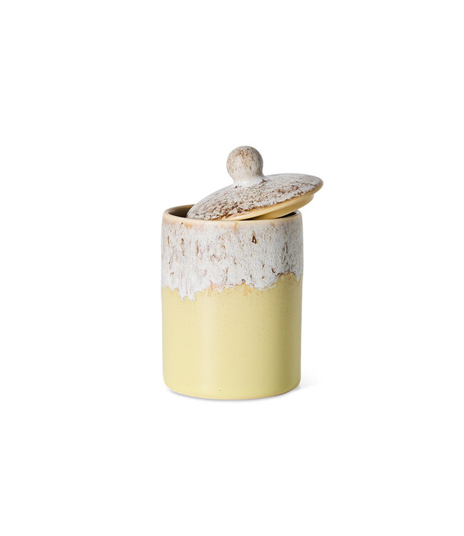 HKLIVING Voorraadpot 70s ceramics: jar, custard