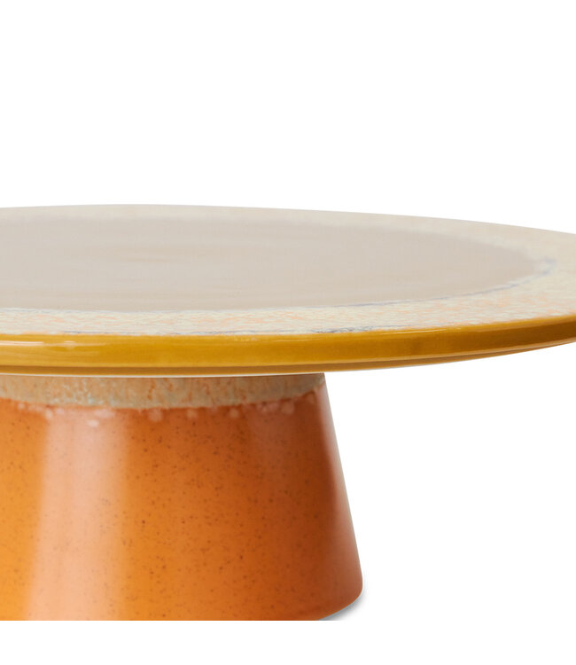 HKLIVING Schaal 70s ceramics: plateau papaya