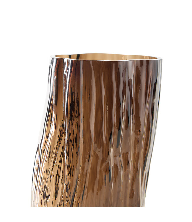 HKLIVING Vaas Tube large vase, smokey brown