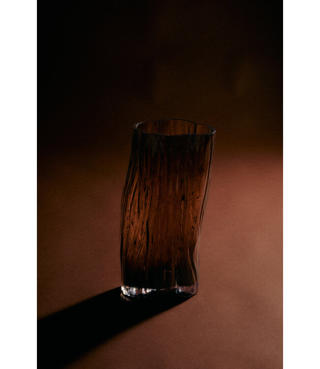 HKLIVING Vaas Tube large vase, smokey brown