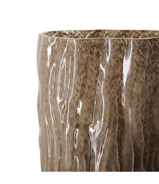 HKLIVING Vaas Tube medium vase, smokey brown