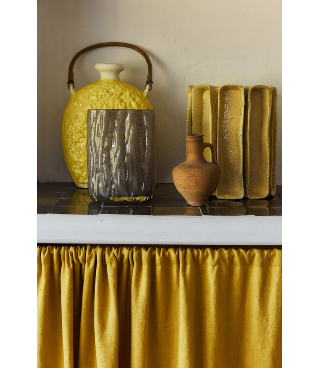 HKLIVING Vaas Tube medium vase, smokey brown