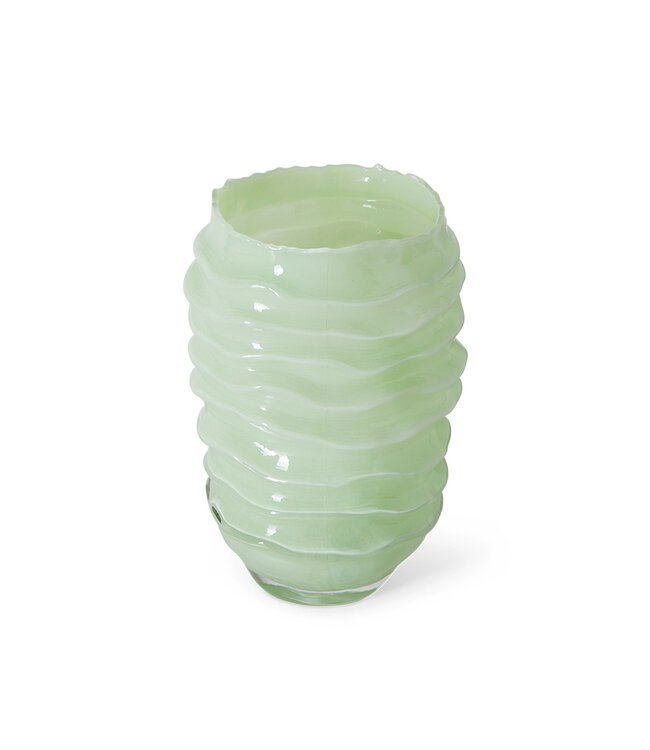 HKLIVING Vaas Ribble glass vase, mint