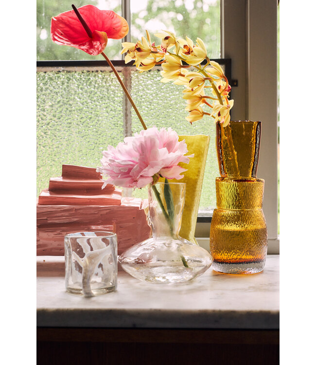 HKLIVING Vaas Carafe glass vase, clear