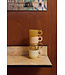 HKLIVING Koffieglas Coffee mugs glass, caramel (set of 4)