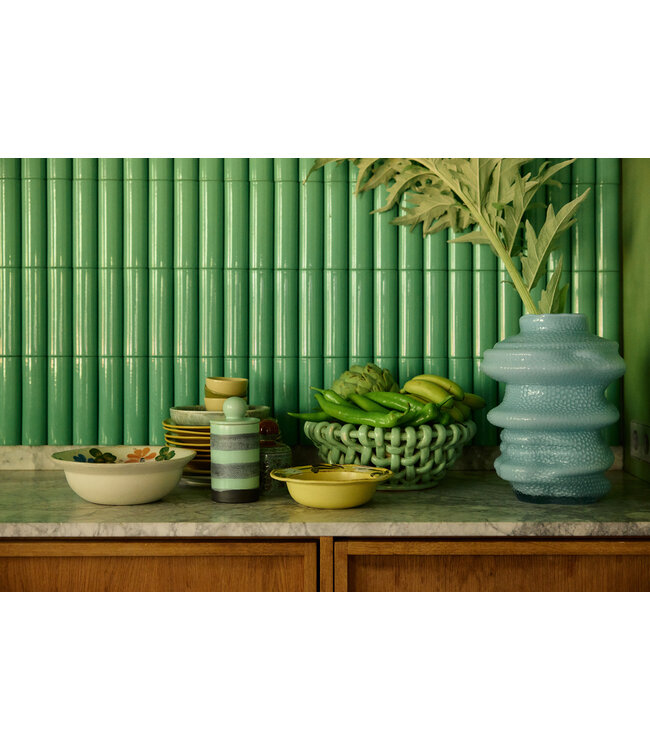 HKLIVING Schaal Farmhouse ceramics: hand painted bowl, cream