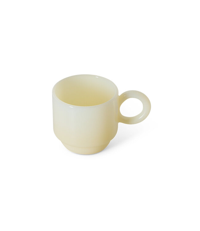 HKLIVING Koffieglas Coffee mugs glass, cream (set of 4)