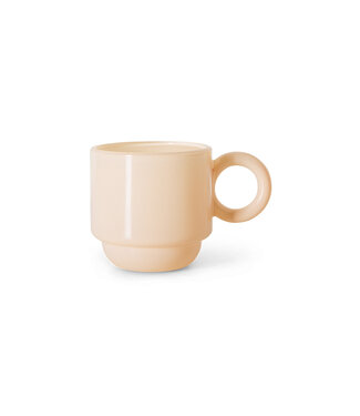 HKLIVING Koffieglas Coffee mugs glass, soft pink (set of 4)
