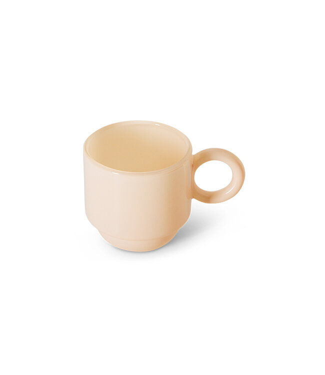 HKLIVING Koffieglas Coffee mugs glass, soft pink (set of 4)
