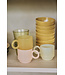 HKLIVING Koffieglas Coffee mugs glass, soft pink (set of 4)