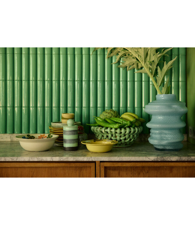 HKLIVING Schaal Farmhouse ceramics: hand painted bowl, butter