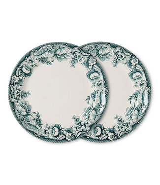 HKLIVING Bord Sunday ceramics: dinner plate, green (set of 2)
