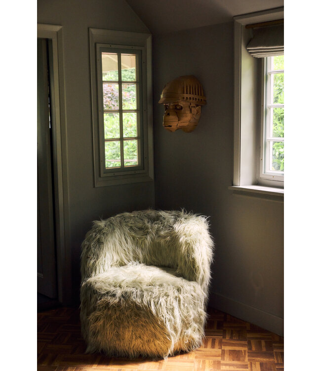 HKLIVING Fauteuil Fluffy chair, milky mint