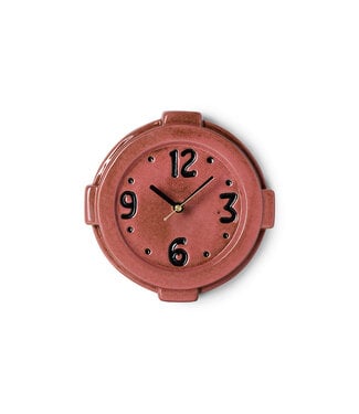 HKLIVING Wandklok Retro ceramic wall clock, pink