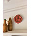 HKLIVING Wandklok Retro ceramic wall clock, pink