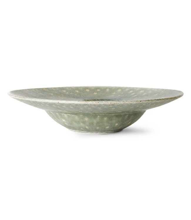 HKLIVING Pastabord Chef ceramics: pasta plate, rustic green