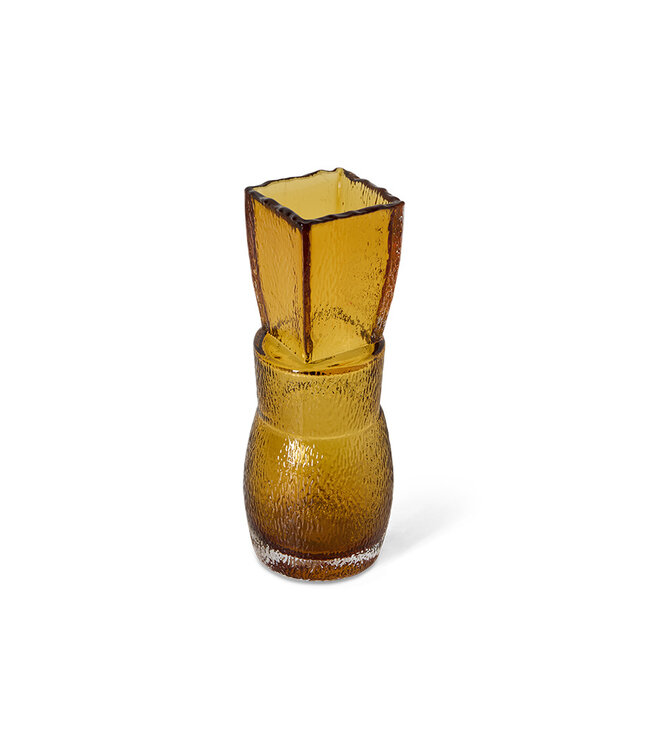 HKLIVING Vaas Statement glass vase, caramel