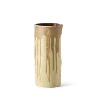HKLIVING Vaas Long vase, melting brown