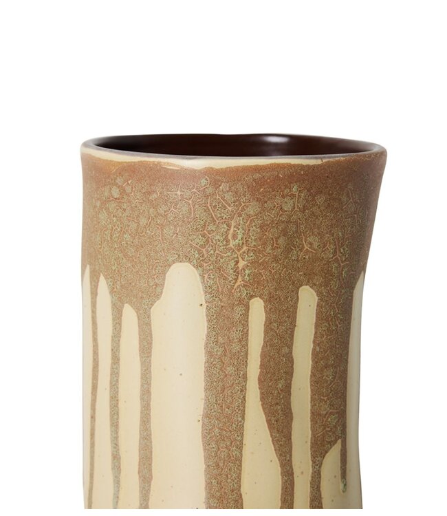 HKLIVING Vaas Long vase, melting brown