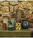 HKLIVING Vloerkleed Rugged vase, burnt caramel