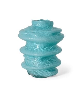 HKLIVING Vaas Statement glass vase, blue