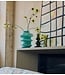 HKLIVING Vaas Statement glass vase, blue