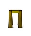 HKLIVING Kruk Resin stool, vintage yellow