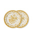 HKLIVING Bord Sunday ceramics: side plate, yellow (set of 2)