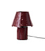 HKLIVING Tafellamp Cotton maché table lamp, burgundy