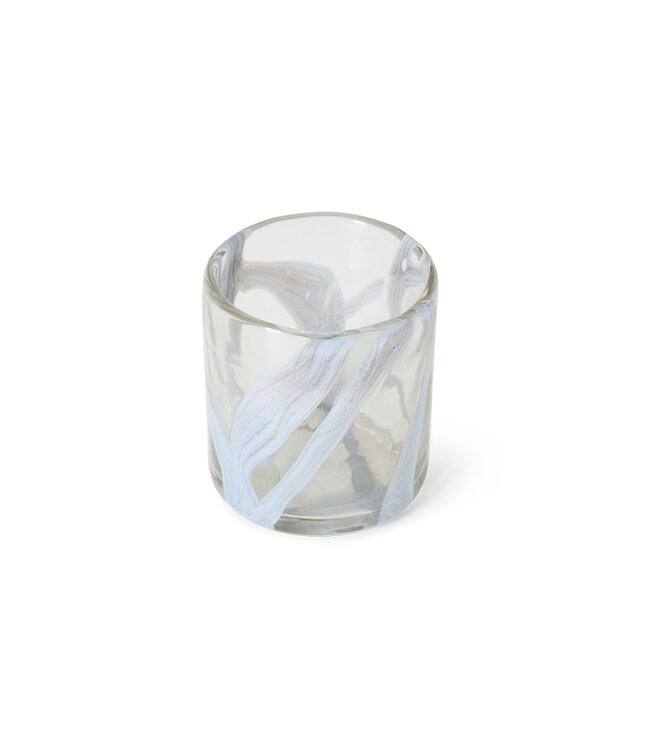 HKLIVING Waxinelichthouder Smoked glass tea light
