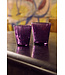 HKLIVING Waterglas Farmhouse water glasses, small, violet (set of 4)