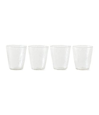 HKLIVING Waterglas Farmhouse water glasses, medium, clear (set of 4)