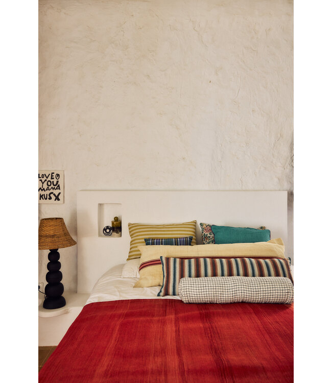 HKLIVING Kussen Bolster cushion, checkered (60x13cm)