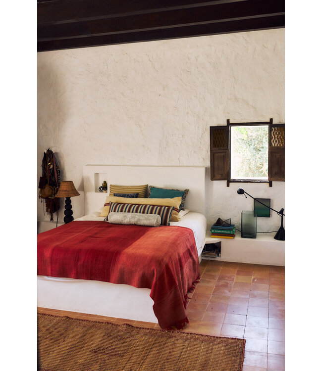 HKLIVING Kussen Bolster cushion, checkered (60x13cm)
