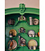 HKLIVING Bord Sunday ceramics: side plate, green (set of 2)