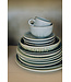 HKLIVING Bord Sunday ceramics: side plate, green (set of 2)