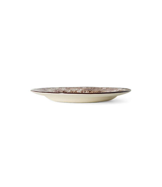 HKLIVING Bord Sunday ceramics: side plate, brown (set of 2)