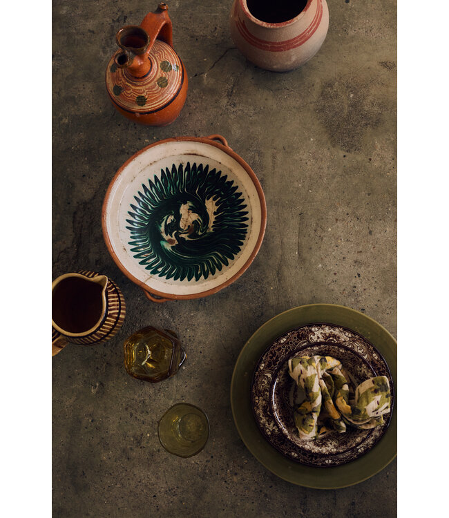 HKLIVING Bord Sunday ceramics: side plate, brown (set of 2)
