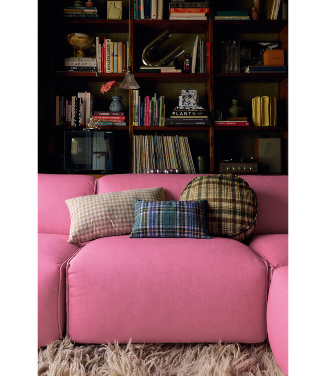 HKLIVING Kussen Printed cushion, soft beige (60x35cm)