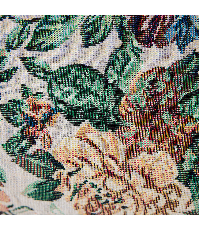 HKLIVING Kussen Woven cushion, classic flowers (60x35cm)