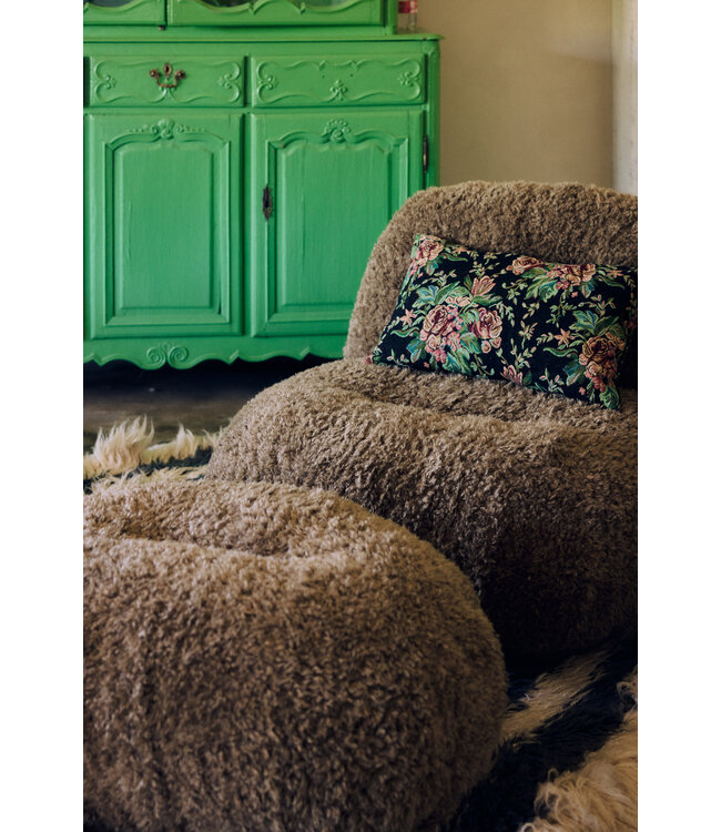 HKLIVING Kussen Woven cushion, evening bloom (60x40cm)