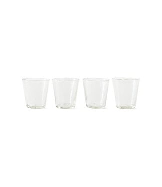 HKLIVING Waterglas Farmhouse water glasses, small, clear (set of 4)