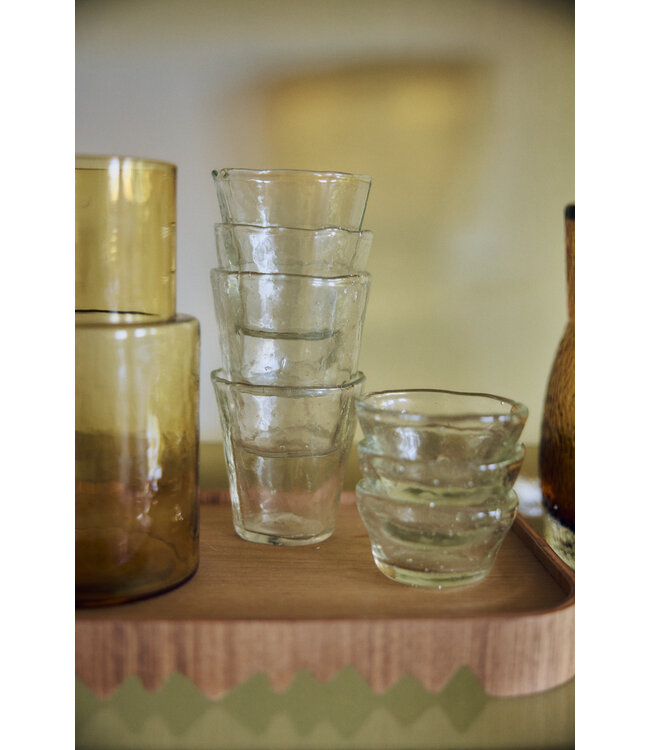 HKLIVING Waterglas Farmhouse water glasses, small, clear (set of 4)