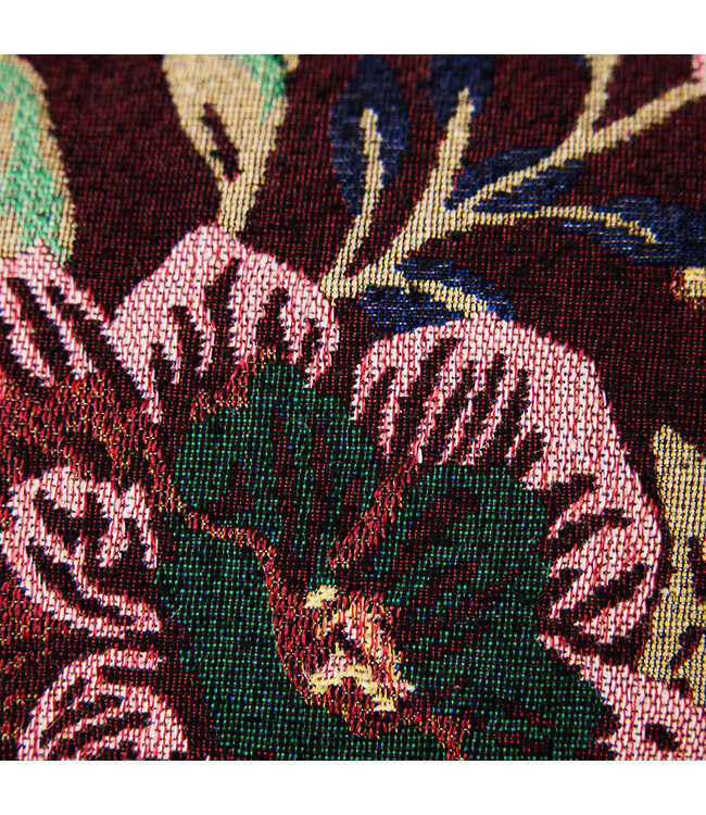 HKLIVING Kussen Woven cushion, night flower (60x35cm)
