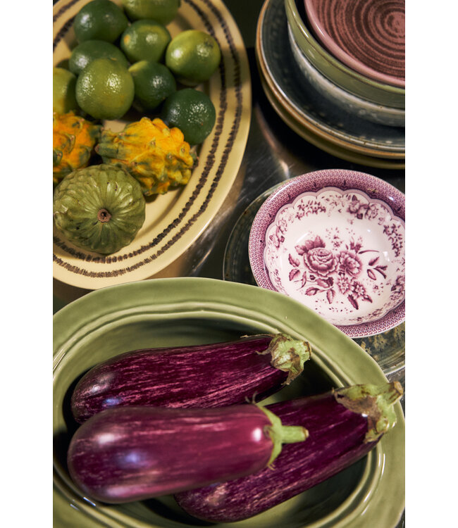 HKLIVING Kom Sunday ceramics: bowl, purple (set of 2)