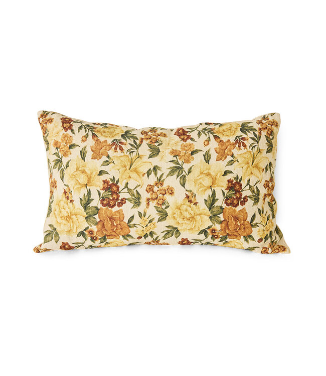 HKLIVING Kussen Printed cushion, brown ink (60x35cm)