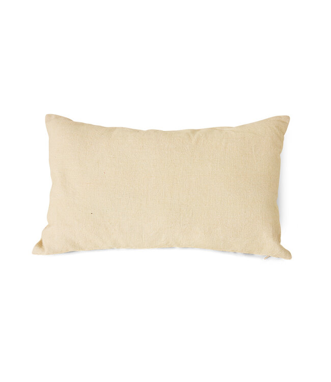 HKLIVING Kussen Printed cushion, brown ink (60x35cm)