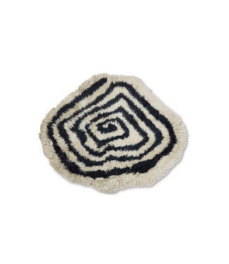 HKLIVING Vloerkleed Organic woolen rug, contour (200x170cm)